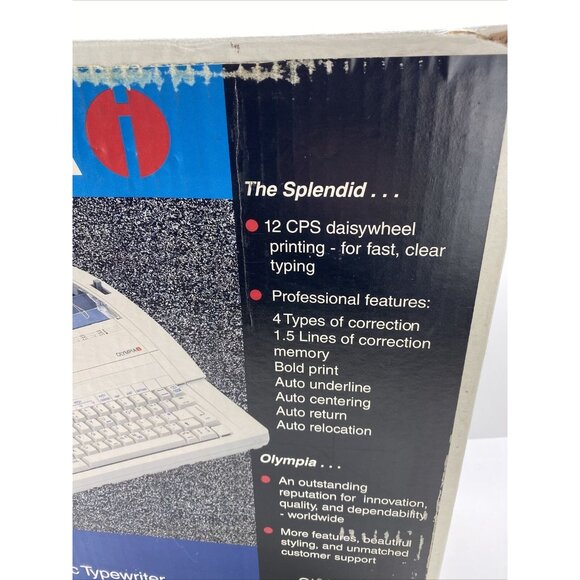 Olympia Splendid NA1HH memory correct typewriter in original box with manual - Picture 14 of 16